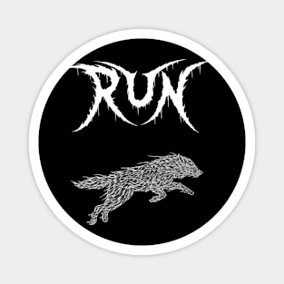 Run - Metal Shirt Magnet